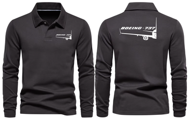 BOEING 737 LONG SLEEVE POLO